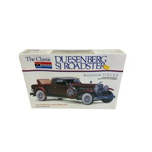 Monogram The‎ Classic 1934 Duesenberg SJ Roadster 1:24 Model Kit #2302 NOS 1976